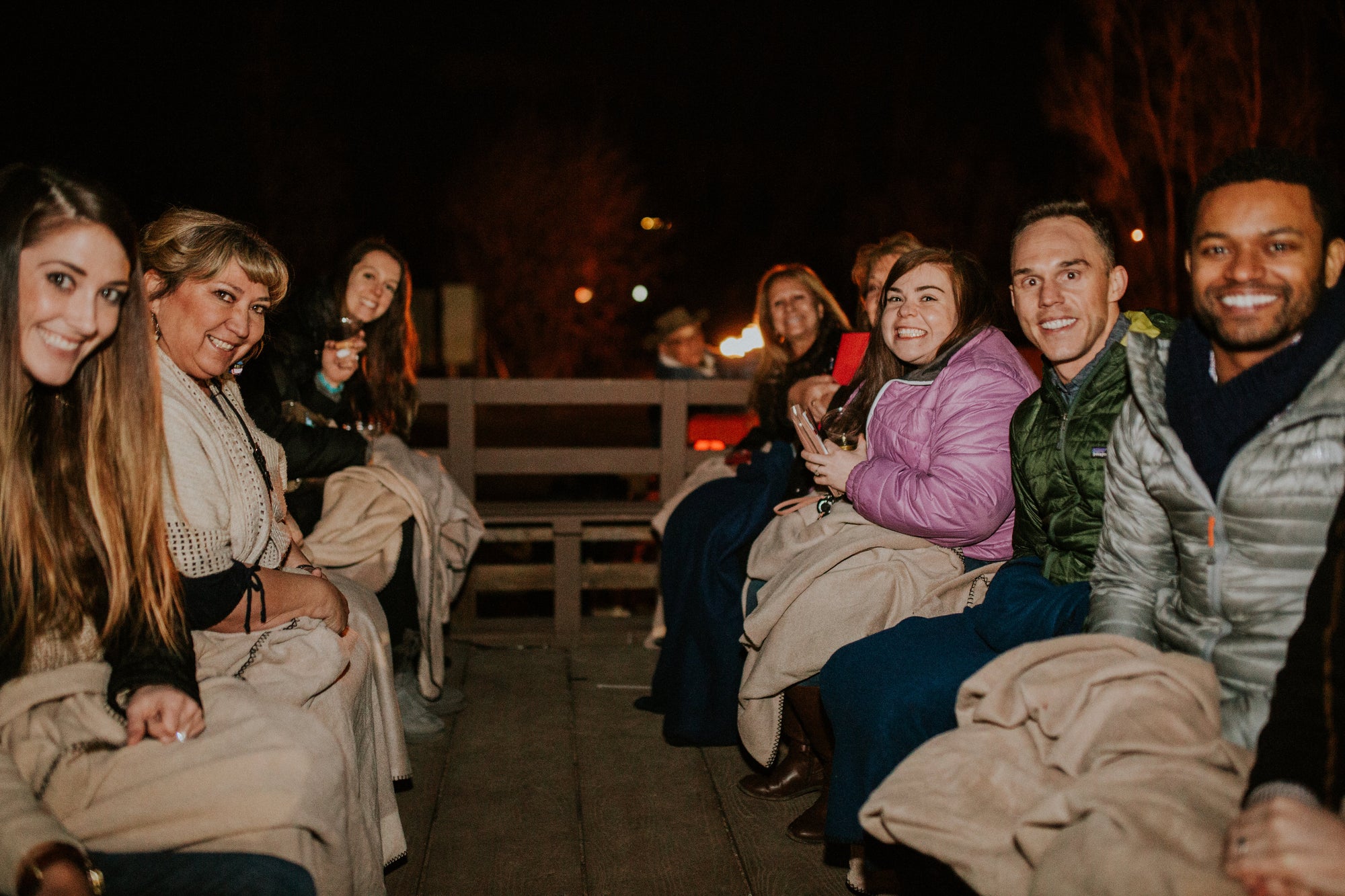 Guest favorite: Cozy hayrides at a rustic event