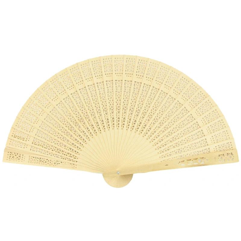 Natural Wood Folding Fan