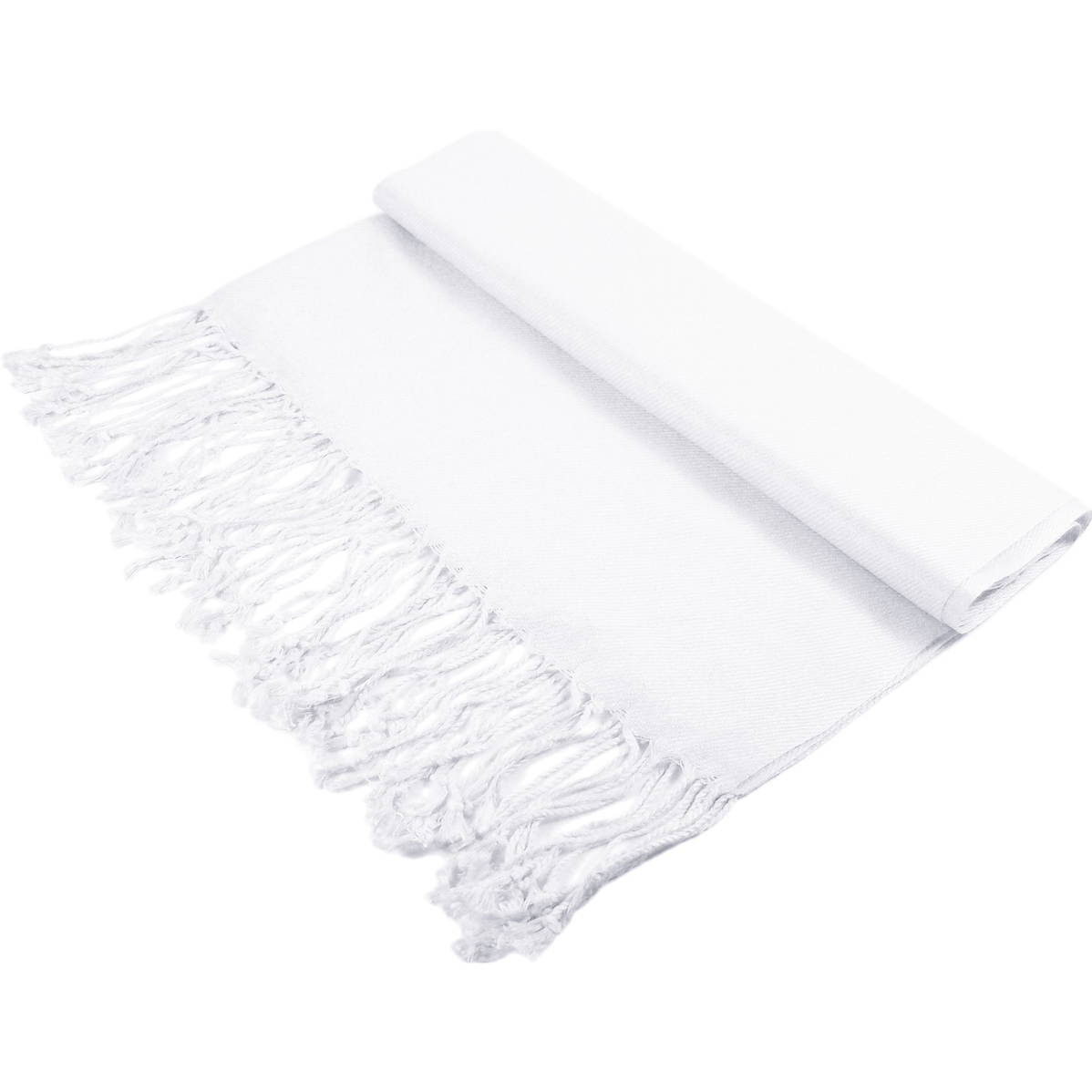 White Lightweight Pashmina Shawl