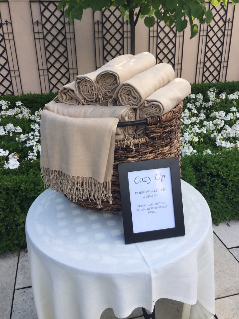 Dark Beige Pashmina Shawl (Rental) event photo 2