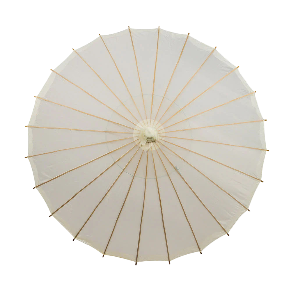 Beige Nylon Parasol for weddings, outdoor events, and sun protection