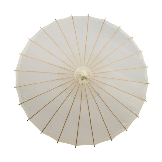 Beige Nylon Parasol for weddings, outdoor events, and sun protection