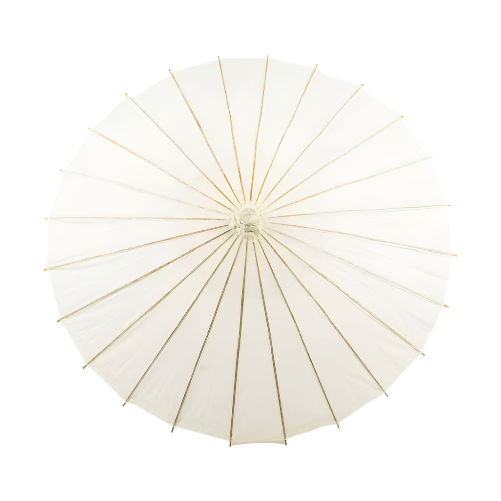 Beige Paper Parasol for weddings, outdoor events, and sun protection