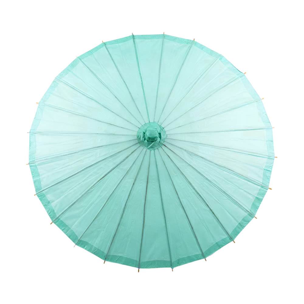 Mint Paper Parasol for weddings, outdoor events, and sun protection