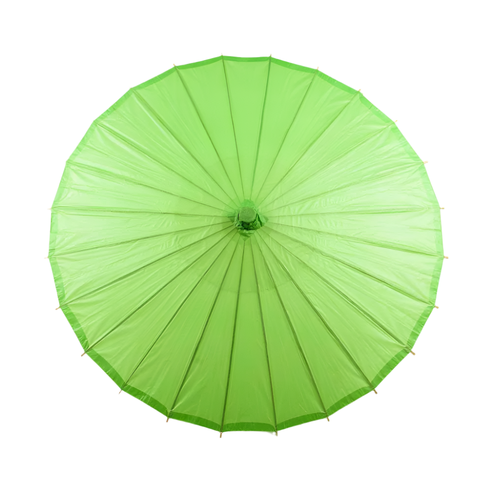 Green Paper Parasol for weddings, outdoor events, and sun protection