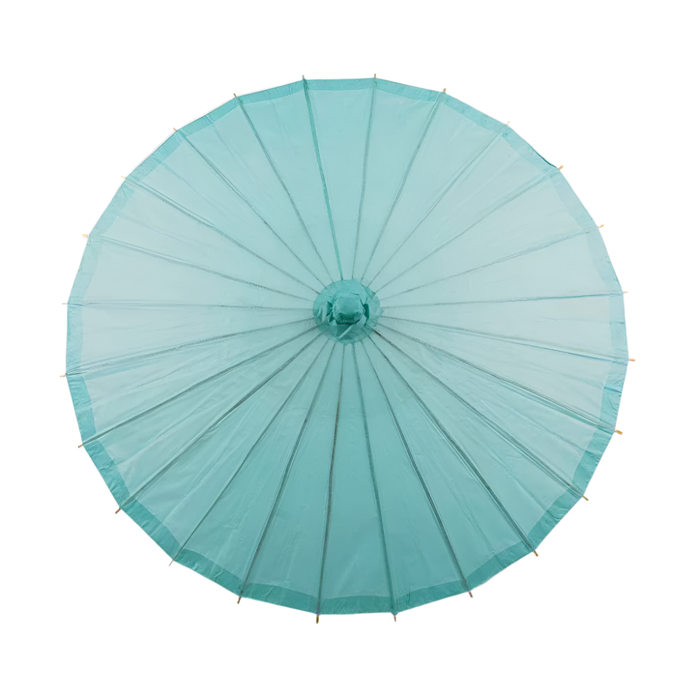 Teal Paper Parasol for weddings, outdoor events, and sun protection
