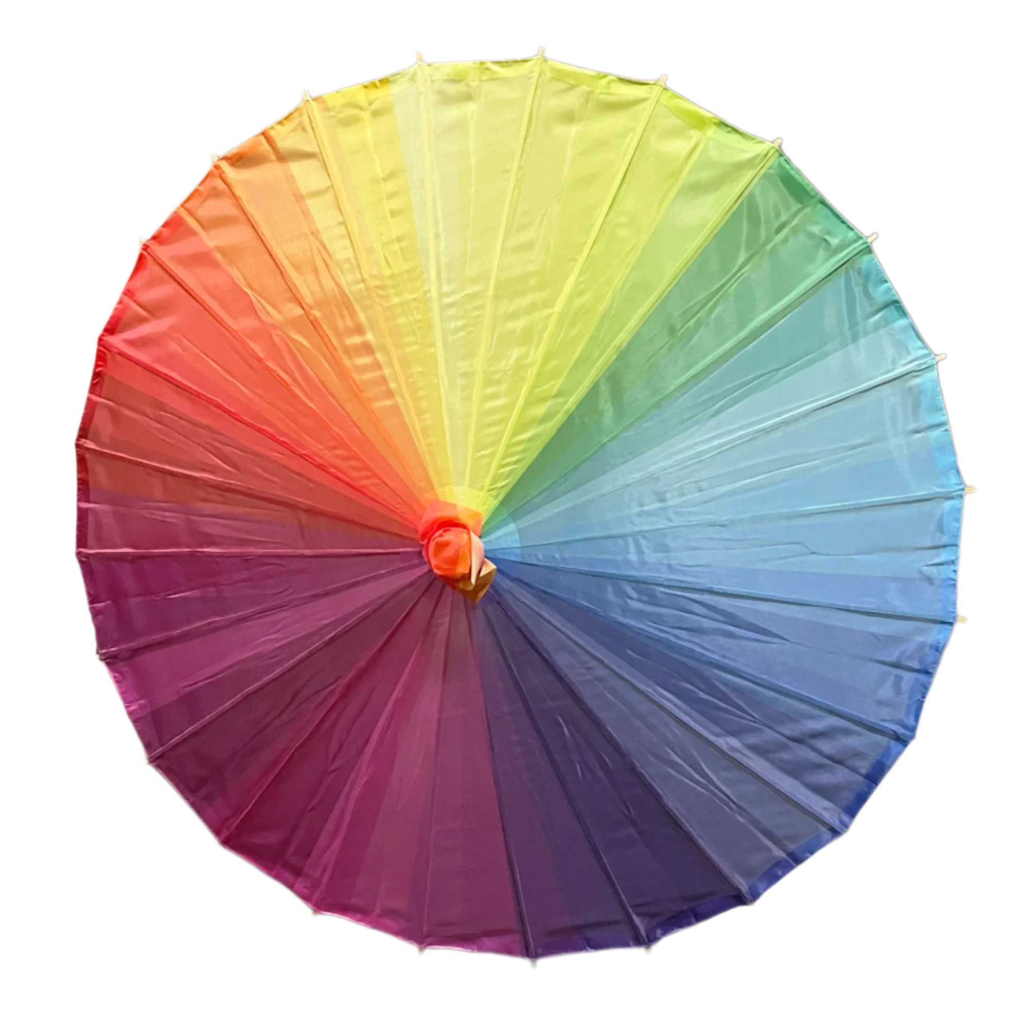 Rainbow Nylon Parasol