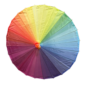 Rainbow Nylon Parasol