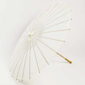 White Nylon Parasol