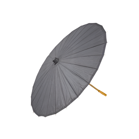 Dark Grey/Gray Paper Parasol