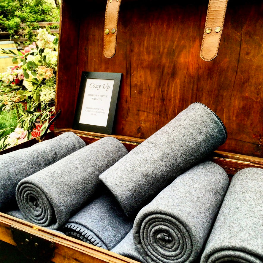 Charcoal Fleece Blanket (Rental) event photo 1