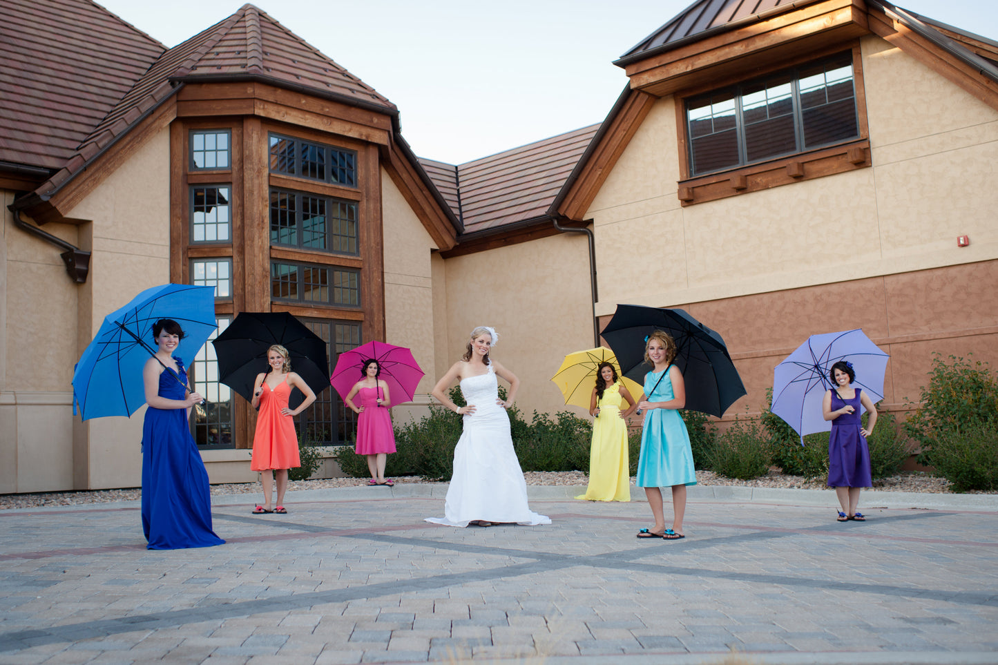 Royal Blue Large 8-Panel Umbrella (Rental)
