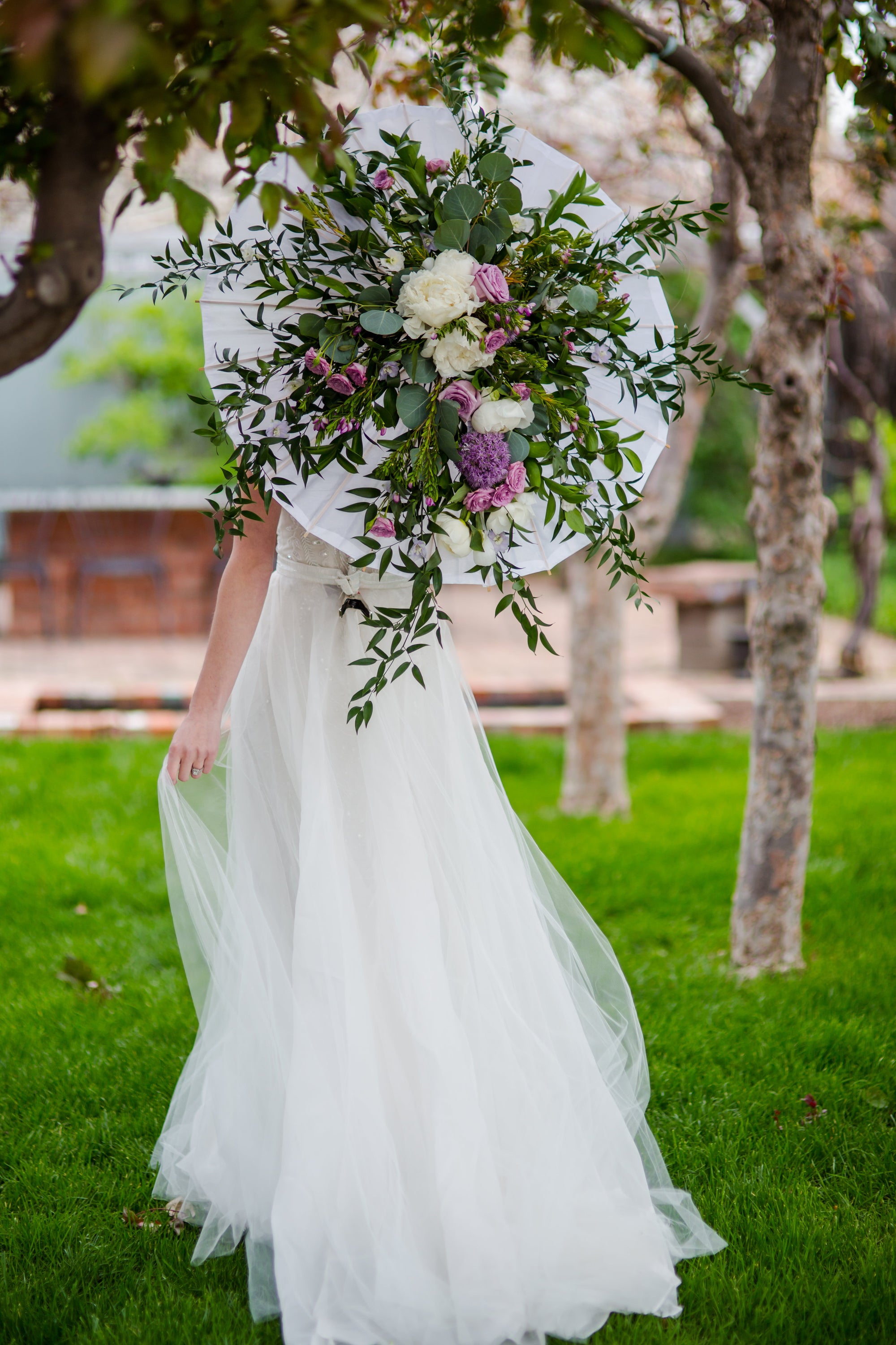 Beige Paper Parasol