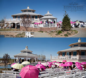 Fuchsia Large 8-Panel Umbrella