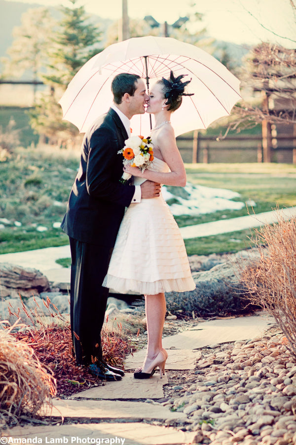 Cream Large 16-Panel Umbrella (Rental) event photo 1