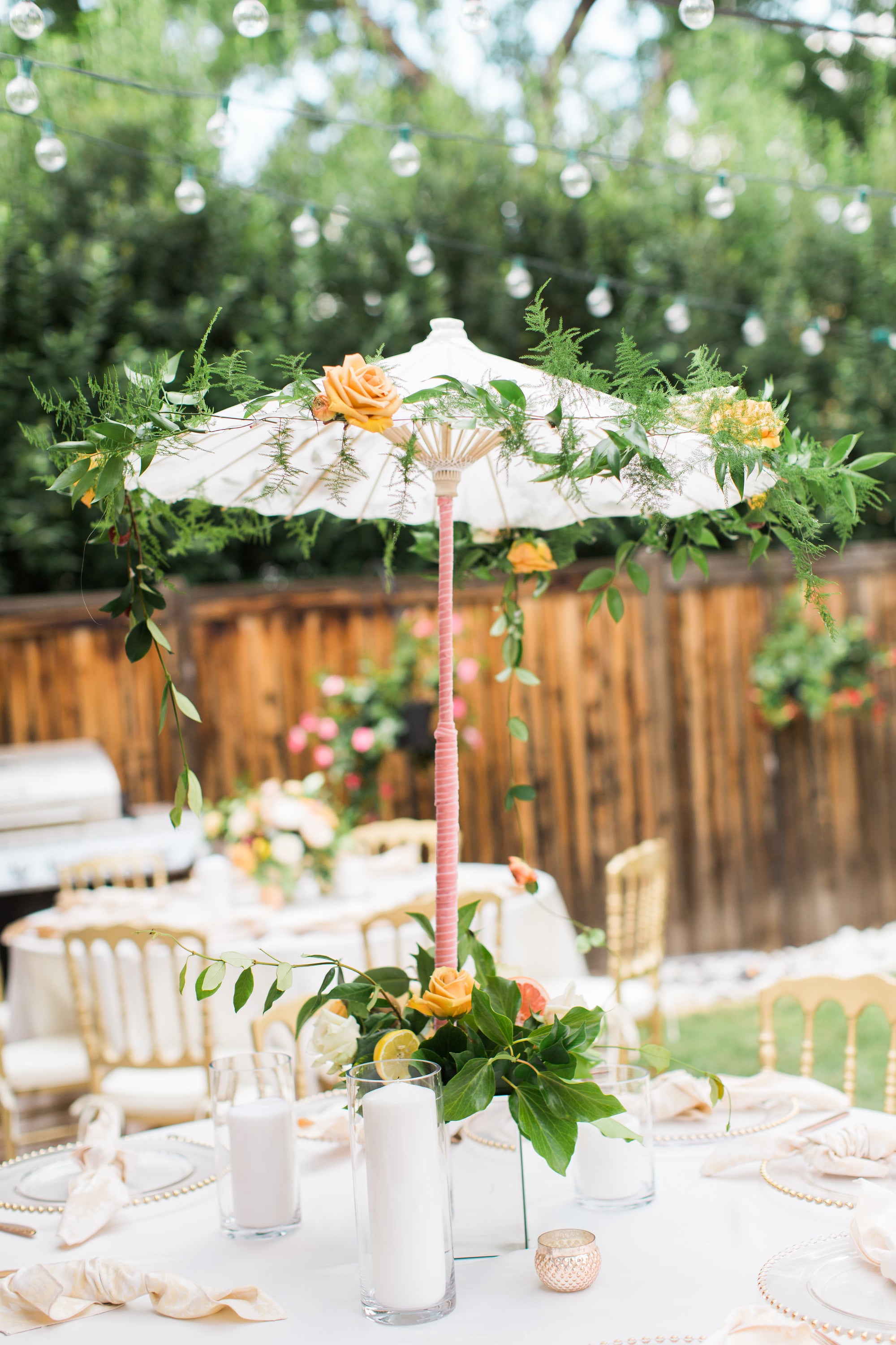 Beige Paper Parasol