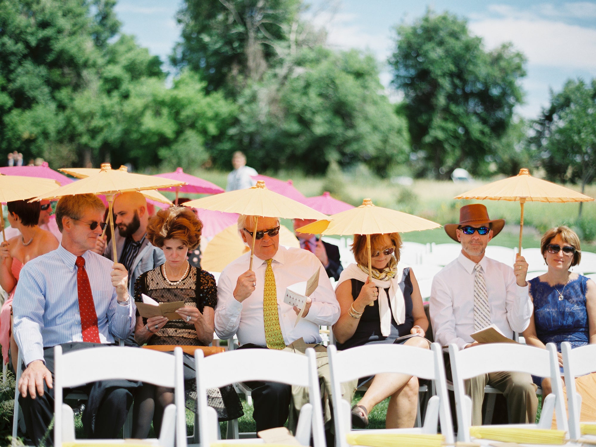 Orange Paper Parasol