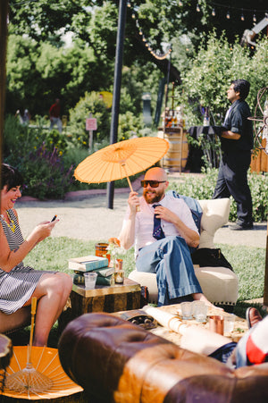 Orange Paper Parasol