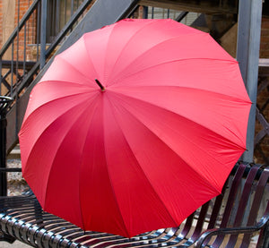 Red Large 16-Panel Umbrella