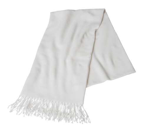 Off-White Pashmina Shawl (Rental)