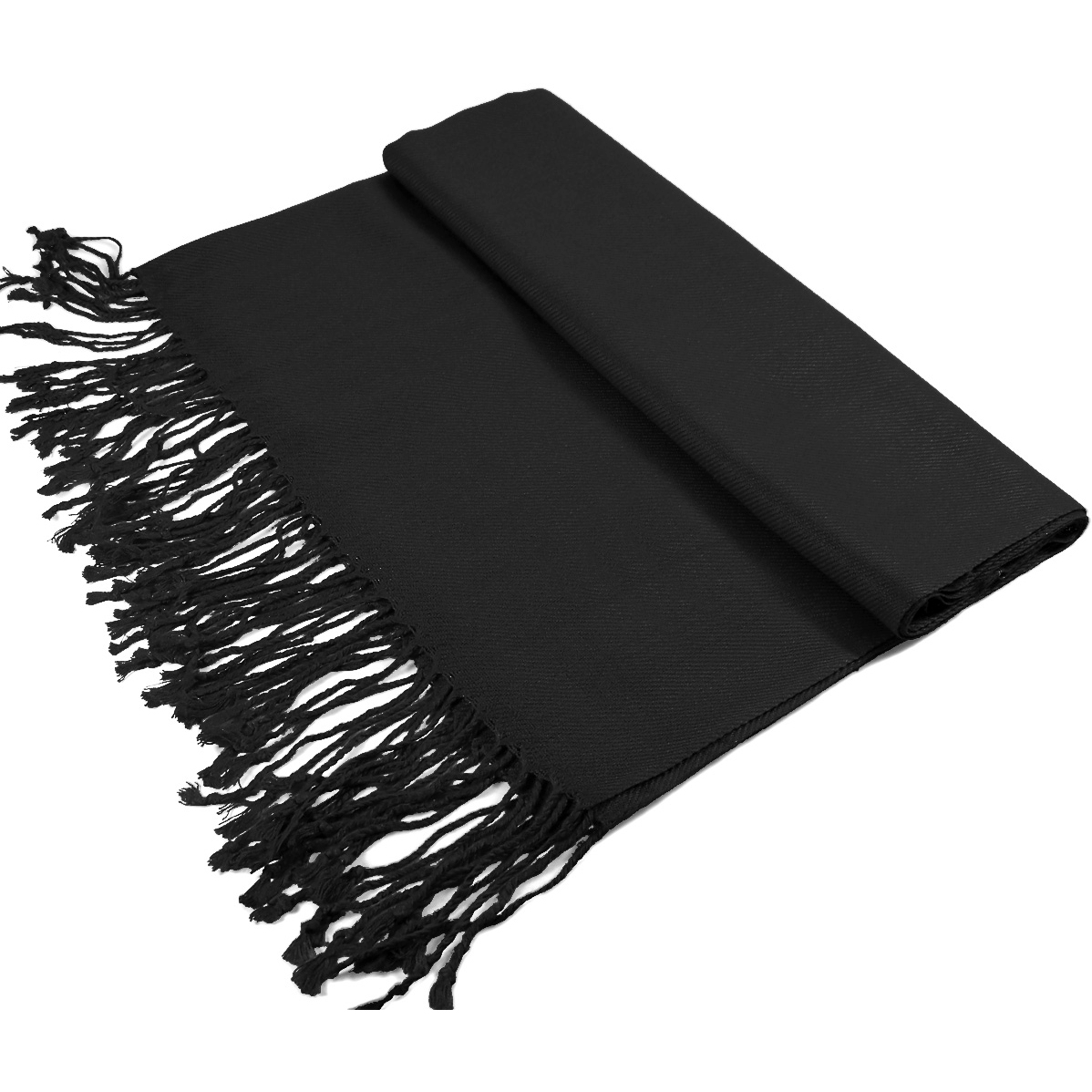Black Lightweight Pashmina Shawl – Soft, Elegant Wrap for Every Occasion