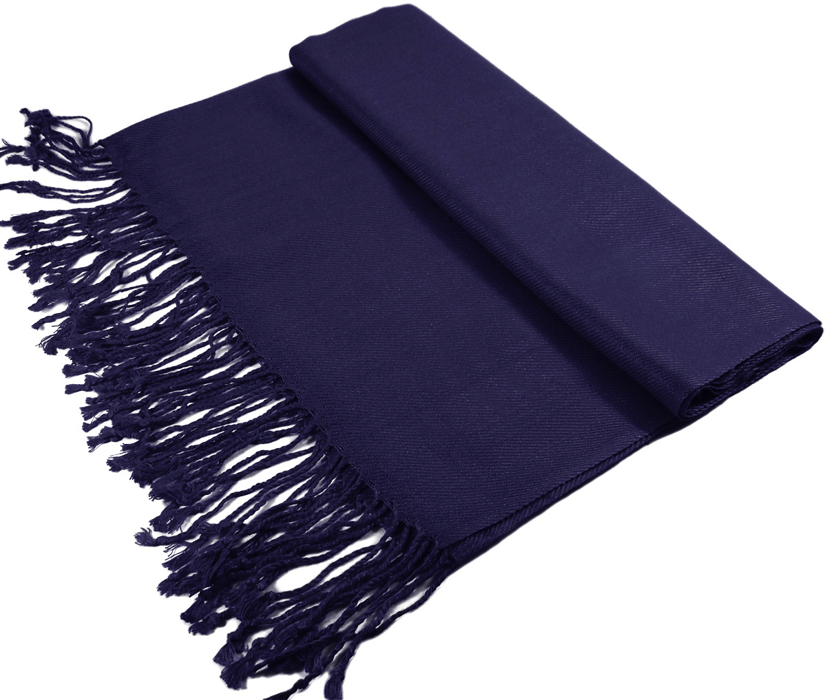 Dark Indigo Lightweight Pashmina Shawl – Soft, Elegant Wrap for Every Occasion