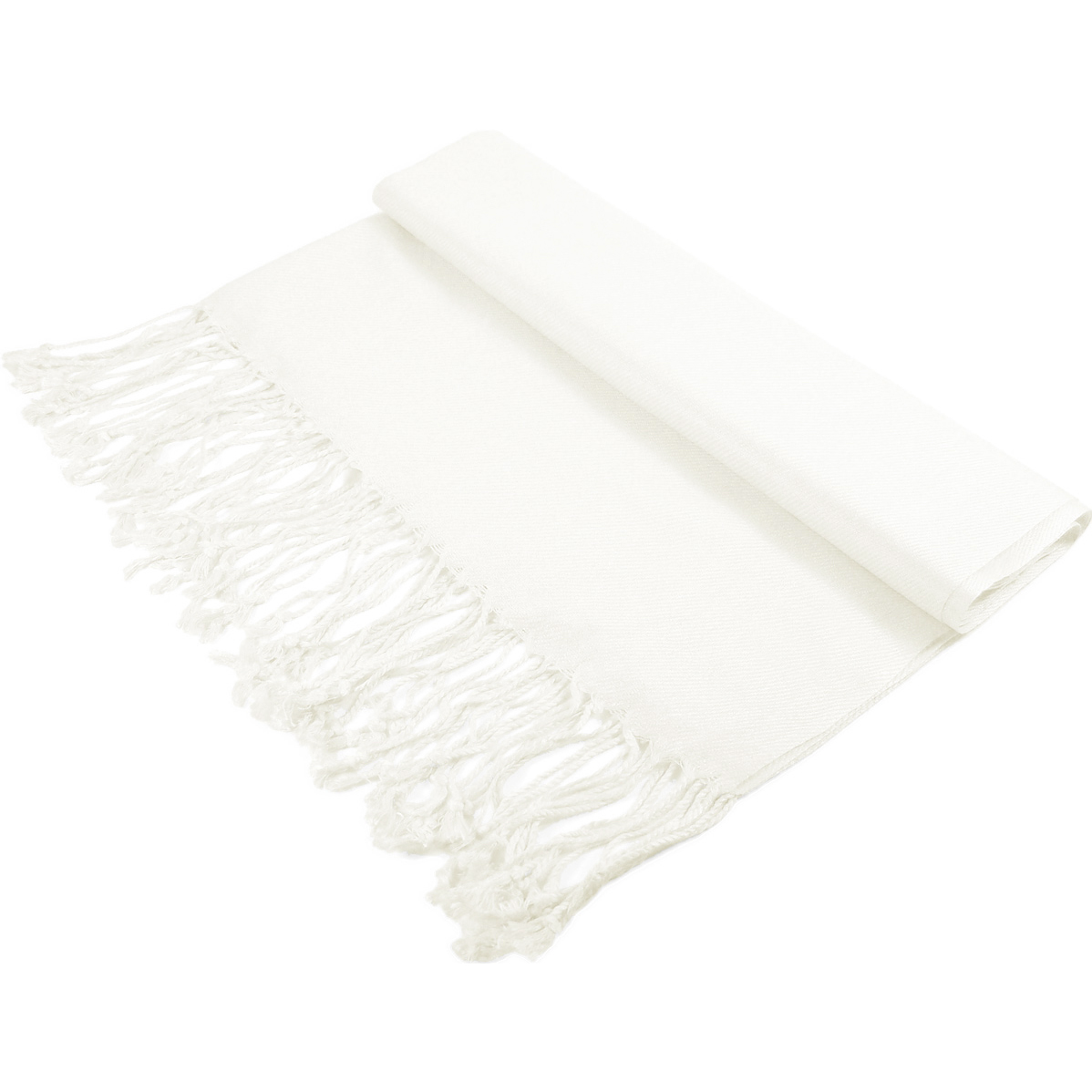 Ivory Lightweight Pashmina Shawl – Soft, Elegant Wrap for Every Occasion