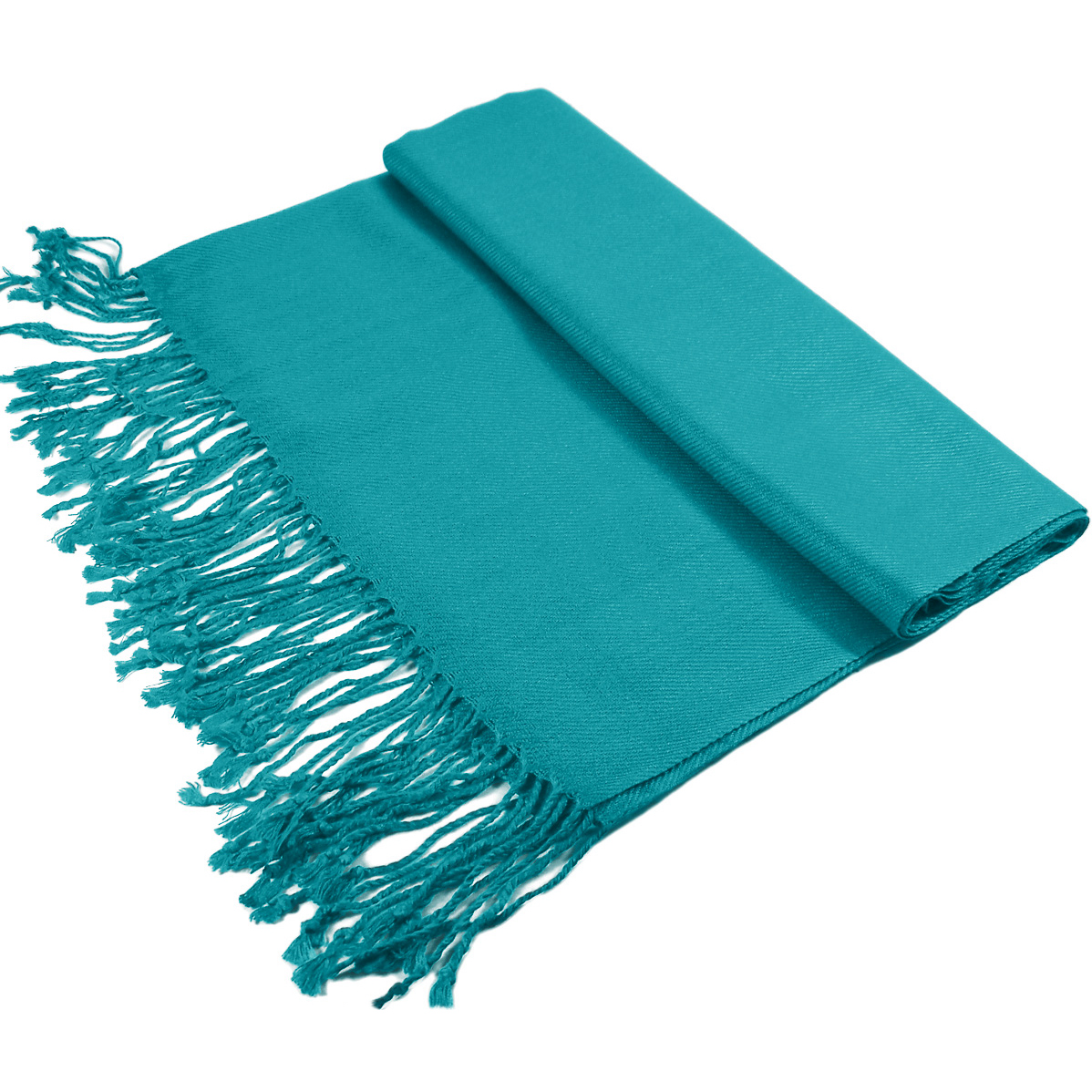Turquoise Lightweight Pashmina Shawl – Soft, Elegant Wrap for Every Occasion