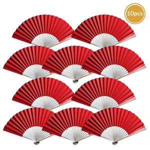 Red Paper Folding Fan