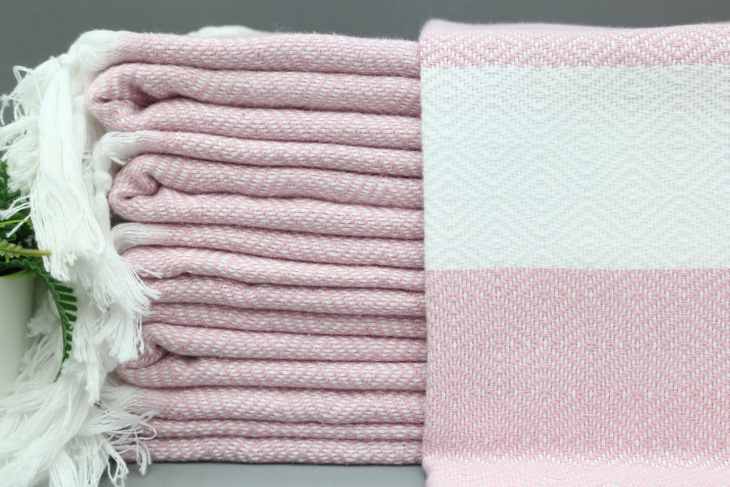 Rose Diamond Classic Turkish Towel in premium cotton, lightweight, quick-drying, and perfect for travel, beach, spa, and luxe gifts