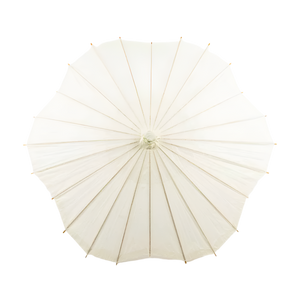 Beige Scalloped Parasol