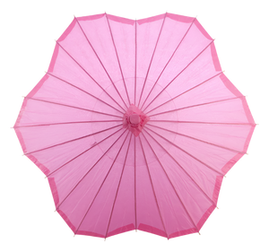 Fuchsia Scalloped Parasol