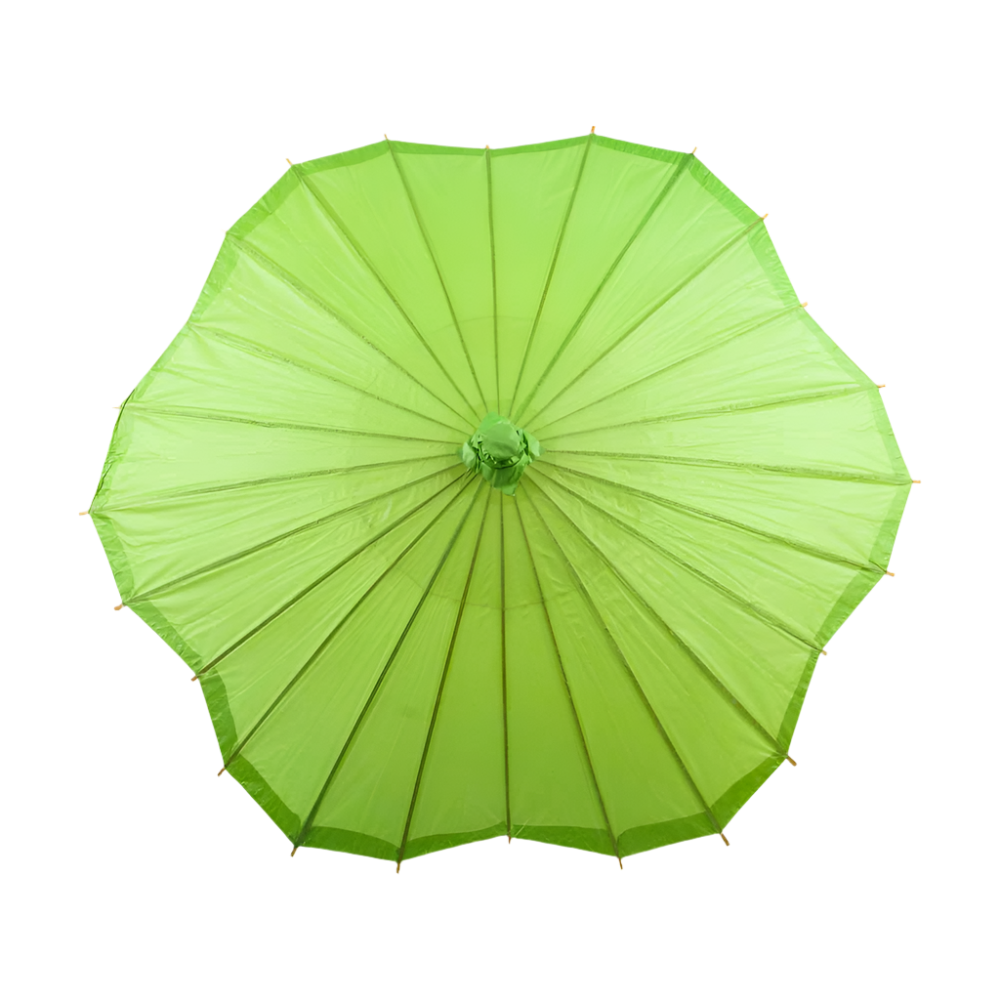 Green Scalloped Parasol