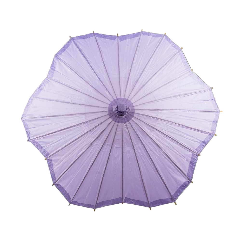 Purple umbrella on a white background