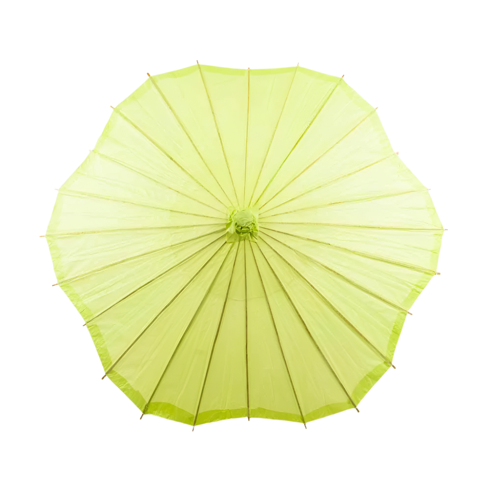 Light Lime Scalloped Parasol