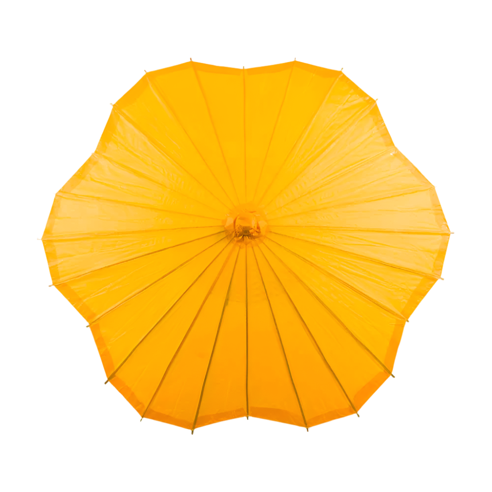 Orange Scalloped Parasol