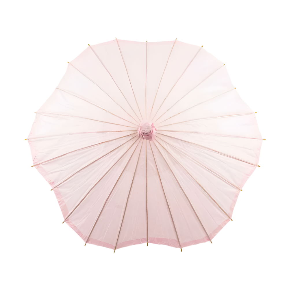 Pink Scalloped Parasol