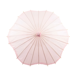 Pink Scalloped Parasol