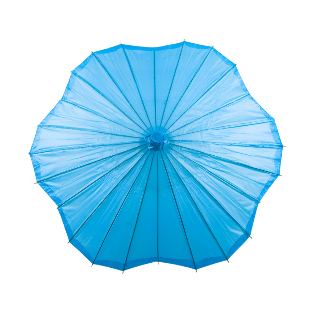 Turquoise Scalloped Parasol