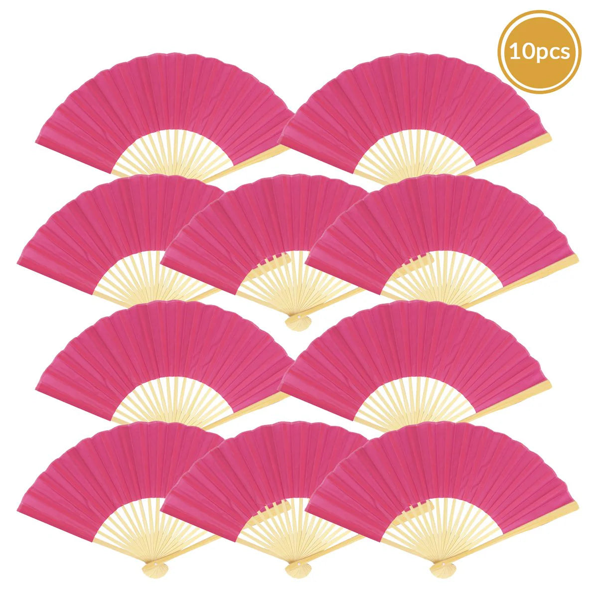 Fuchsia Silk Fan perfect for weddings and events