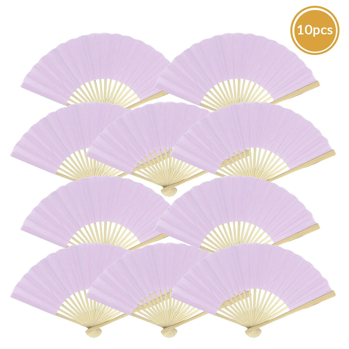Lavender Silk Fan perfect for weddings and events
