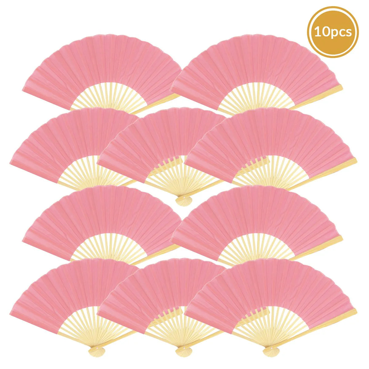 Pink Silk Fan perfect for weddings and events