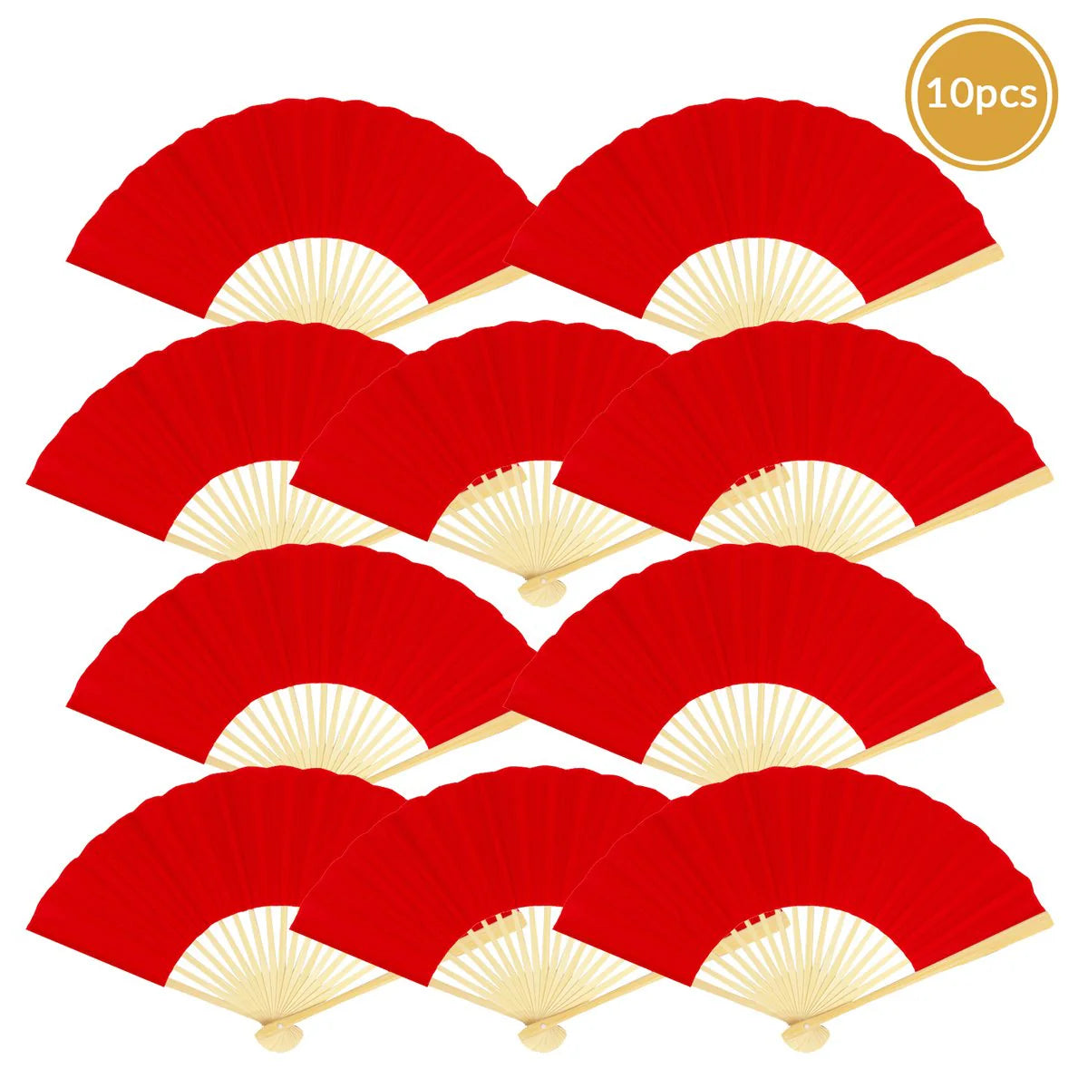 Red Silk Fan perfect for weddings and events