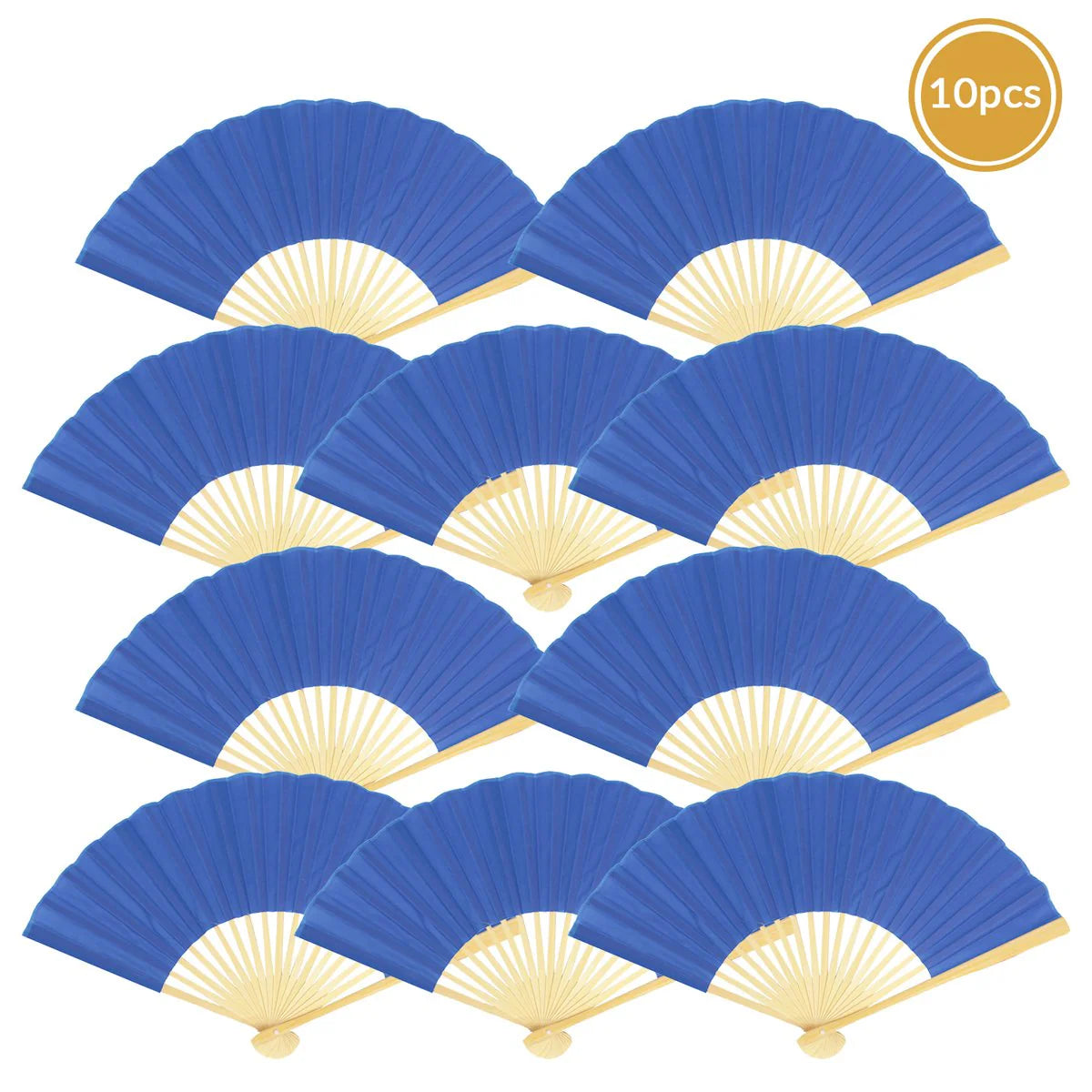 Navy Silk Fan