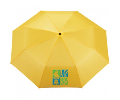 Yellow Small 8-Panel Folding Umbrella
