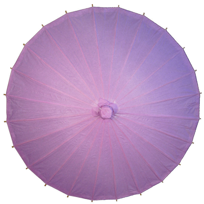 Purple paper parasols for weddings
