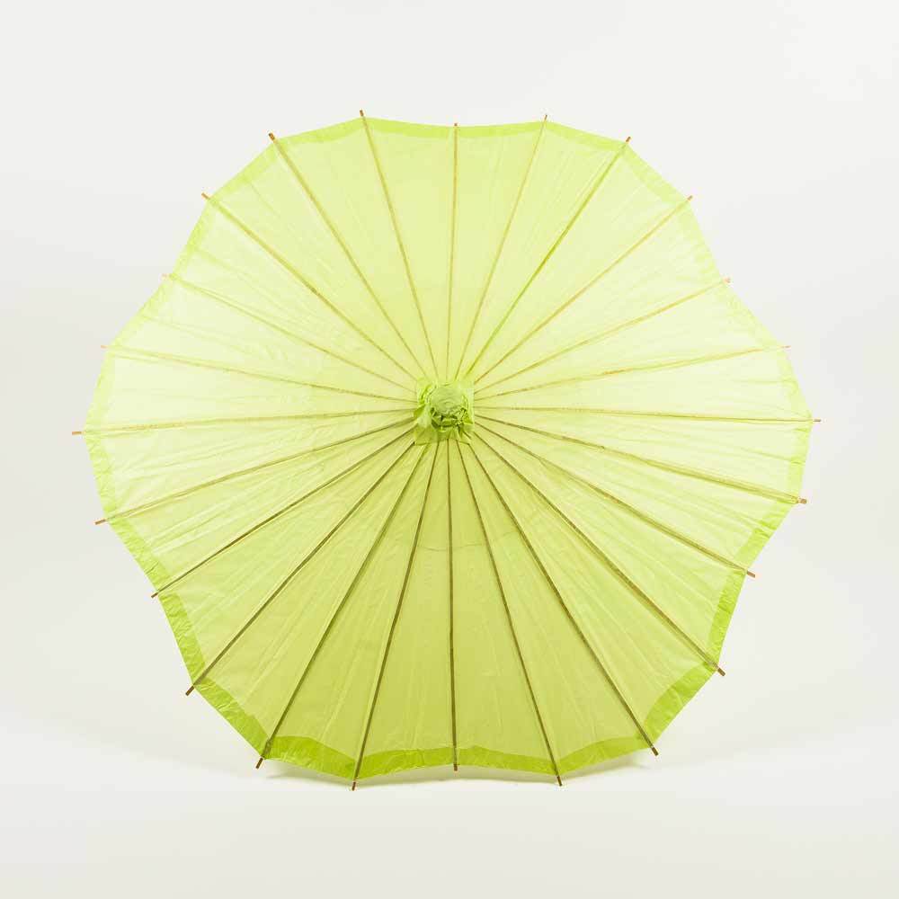 Light Lime Scalloped Paper Parasol