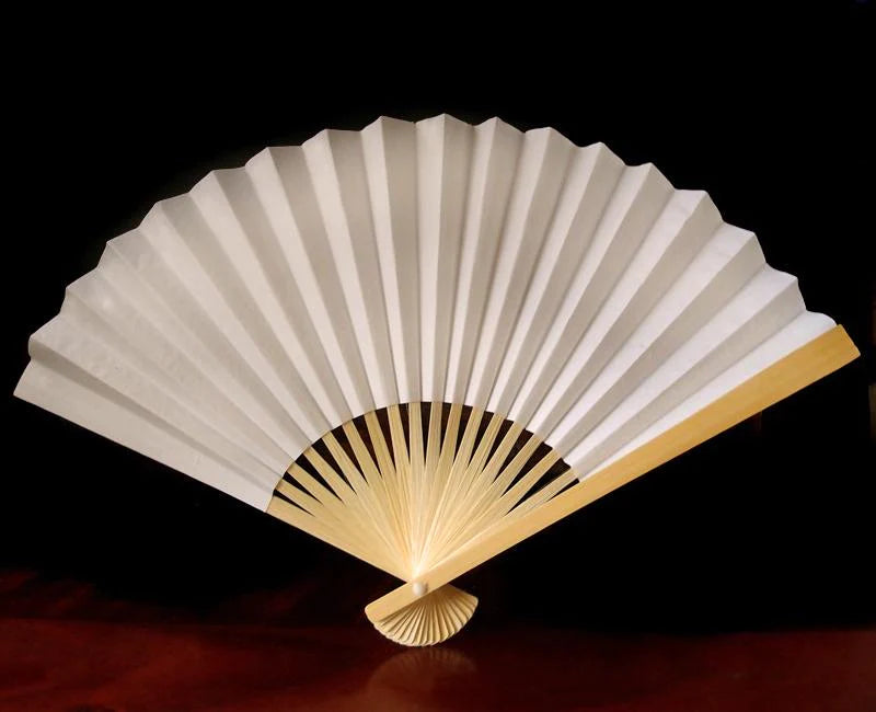 Beige Paper Folding Fan