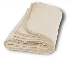 Cream Fleece Blanket