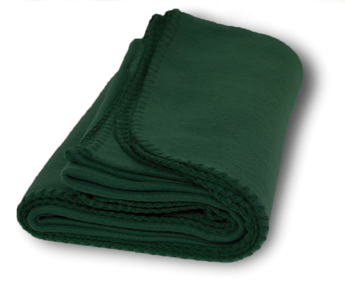 Forest Green Fleece Blanket
